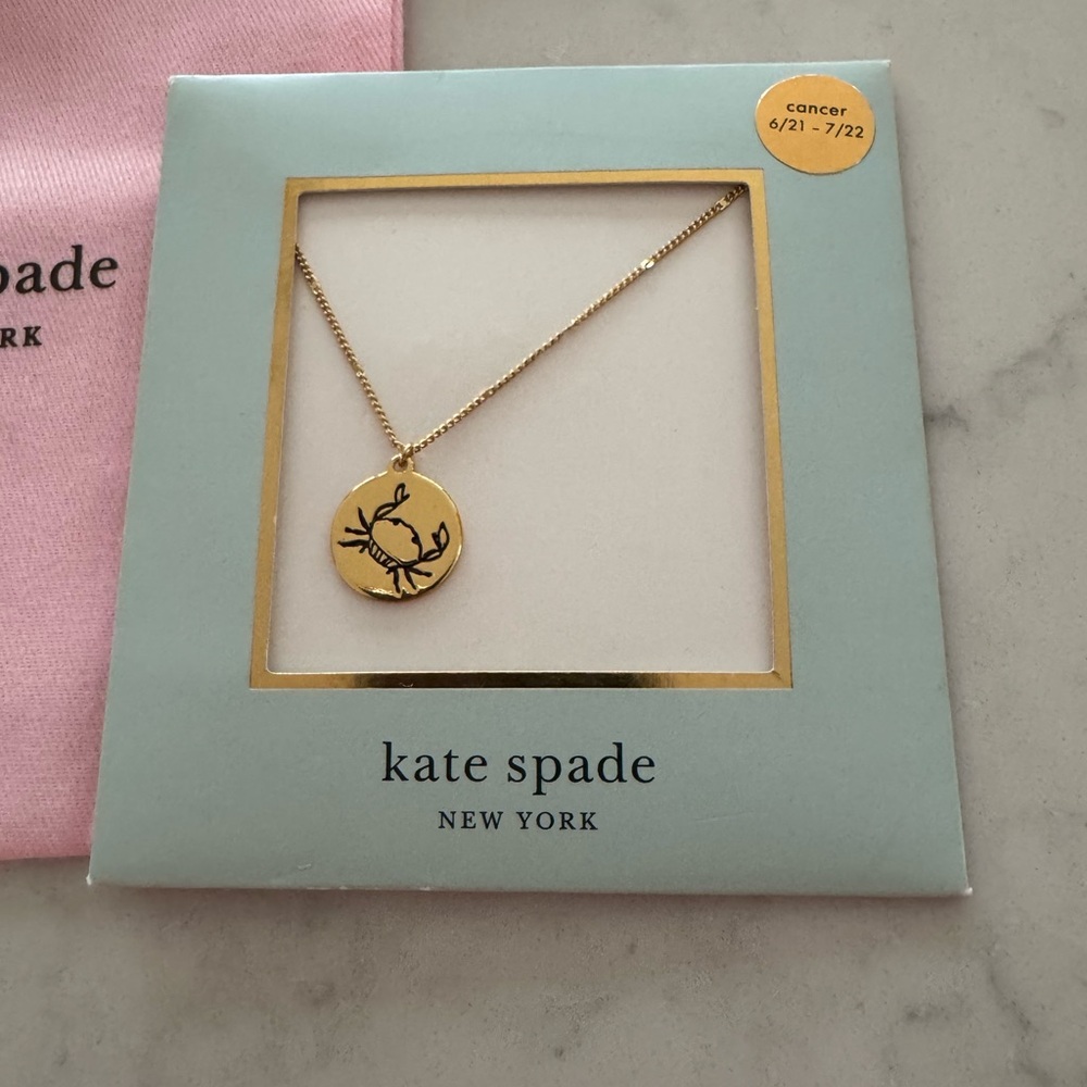 Kate Spade Gold Zodiac Cancer Pendant Necklace